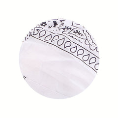 Paisley Print Turban Cap Ramadan Head Wrap Bandana Casual Lace Up Hijab Hat