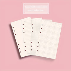 A5 A6 Notebook Filler Paper Loose leaf Planner Paper Replaceable Detachable