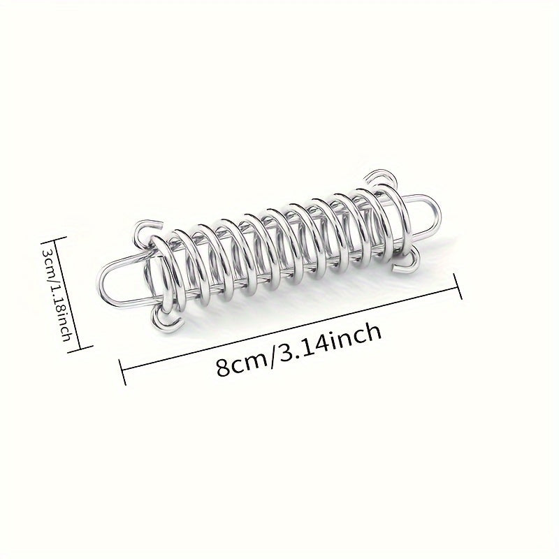 1pc Stainless Steel Spring High Strength Steel Spring For Camping Tent Rope