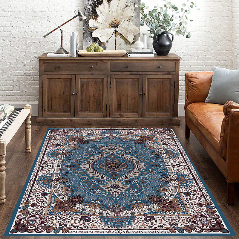 Vintage Boho Area Rug 100x160cm Non-slip Fluffy Rug