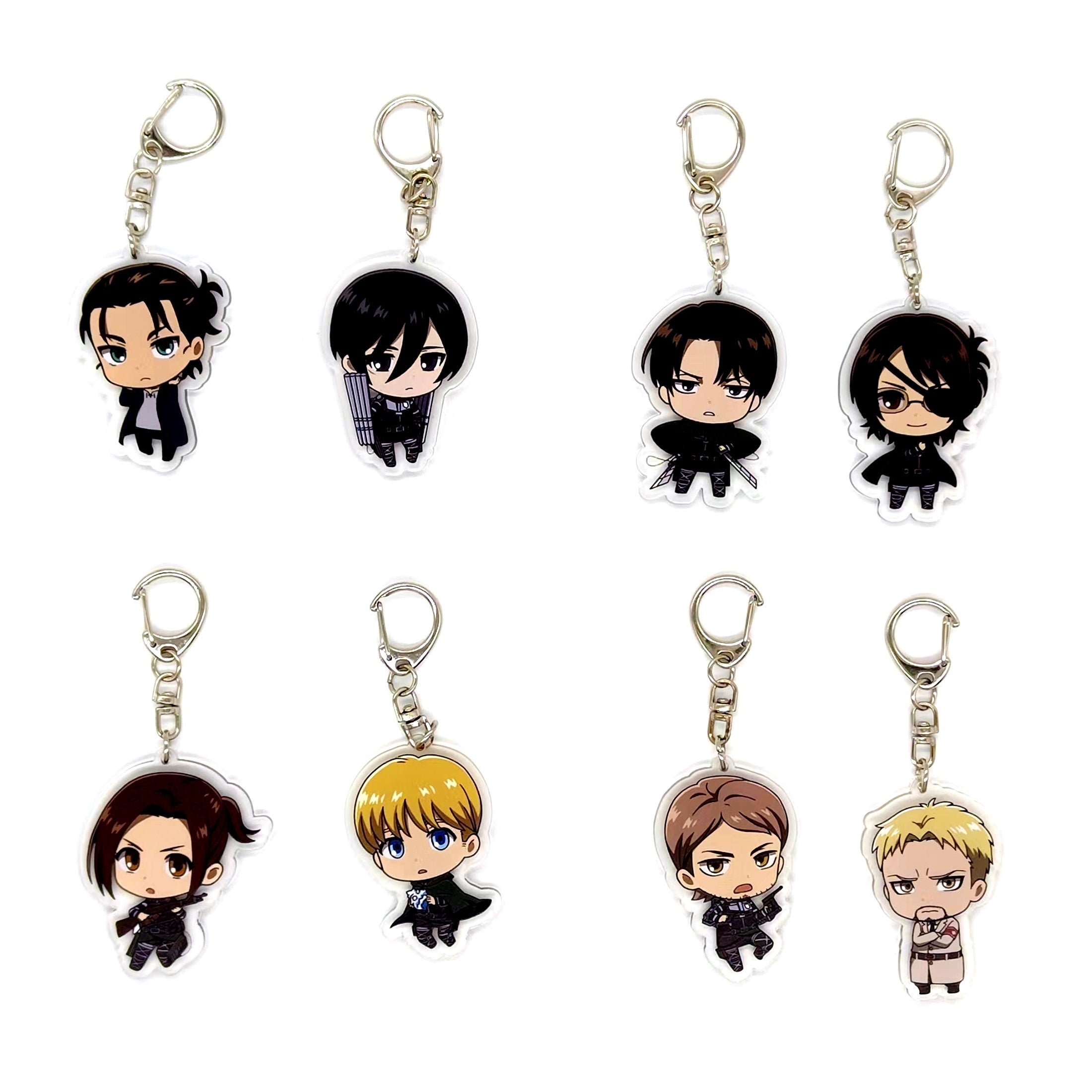 Anime Figure Keychain Acrylic Keyring Bag Accessory Car Pendant 1pc
