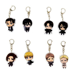 Anime Figure Keychain Acrylic Keyring Bag Accessory Car Pendant 1pc
