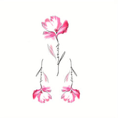 10pcs Waterproof Party Temporary Tattoos - Designs for Shoulders, Legs, Arms