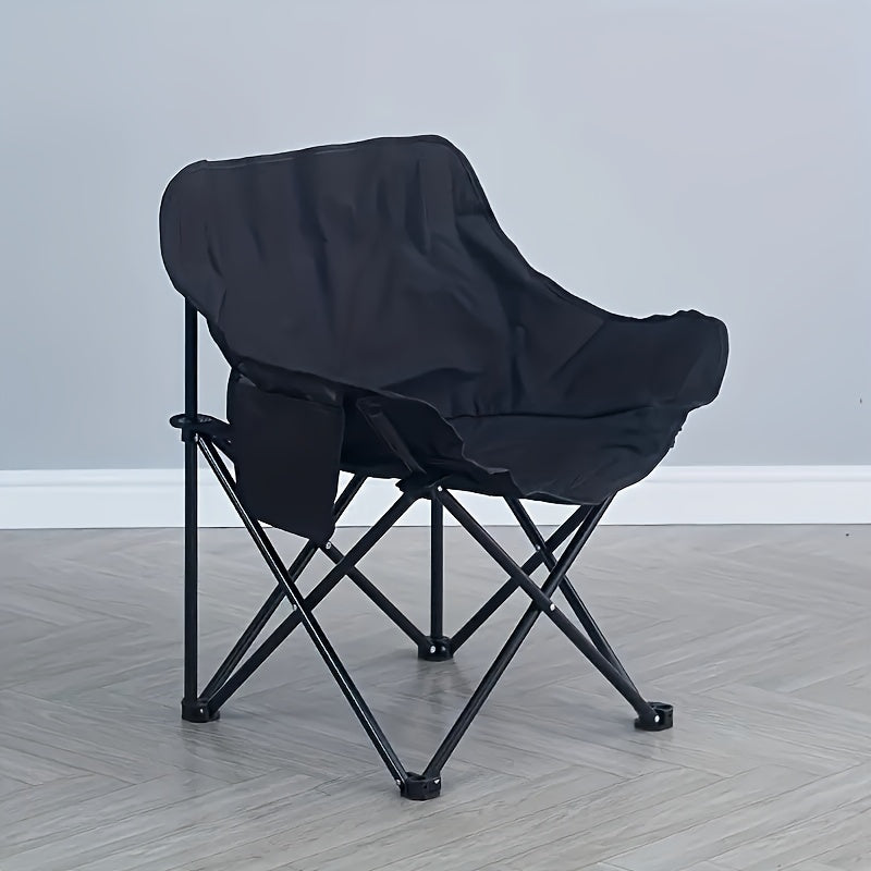 Outdoor Camping Arm Chair w/ Wooden Frame