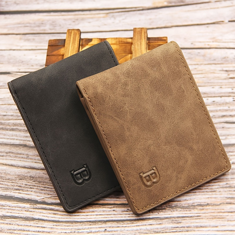 High Mini Men's Business Wallet Card Holder Man Purse Coin Bag Zipper Gift