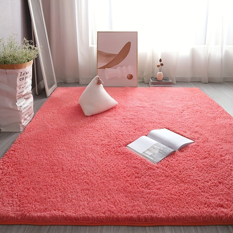 Modern Plush Living Room Rug Soft and Durable Floor Mat for Bedroom Bedside