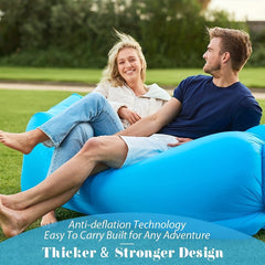 Inflatable Lounger Air Sofa Hammock Portable Waterproof Leakproof