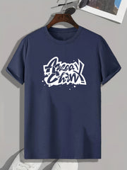 Creative Letters Print Men's Graphic T-shirt for Summer