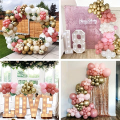 Boho Blush Balloon Garland Arch Set - 141pcs - Bridal Shower Decor