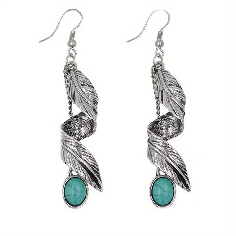 Vintage Turquoise Earrings Women Girls Party Jewelry