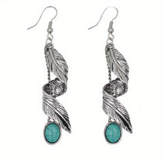 Vintage Turquoise Earrings Women Girls Party Jewelry