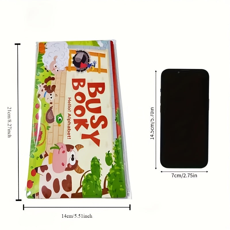 2 Pack Busy Books for Toddlers Interactive Educational Activity Books