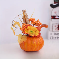 Halloween Artificial Pumpkin Decor, Foam Centerpiece for Home & Bar Decor