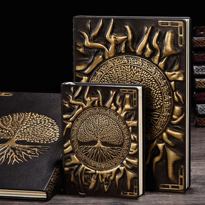 Vintage Tree Of Life A5 A6 Diary Notebook Embossed Leather Bible Book