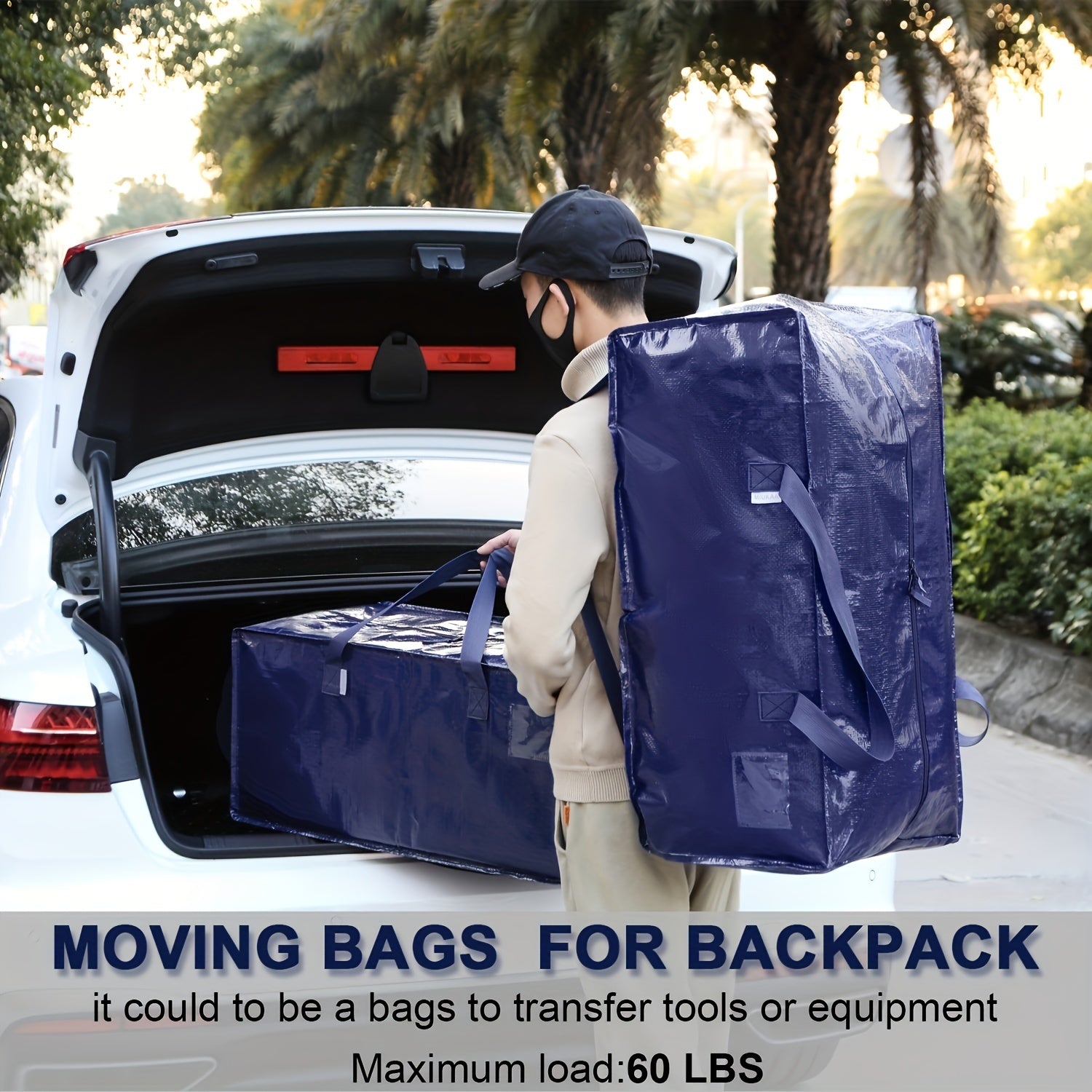 Extra Large Moving Bag Zipper Dustproof Organizer
