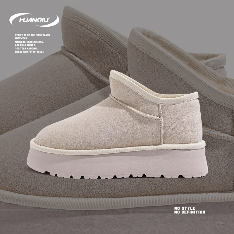 HUANQIU Women's Plush Winter Snow Boots