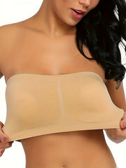 Soft Seamless Bandeau Bra Strapless Wireless Women's Lingerie