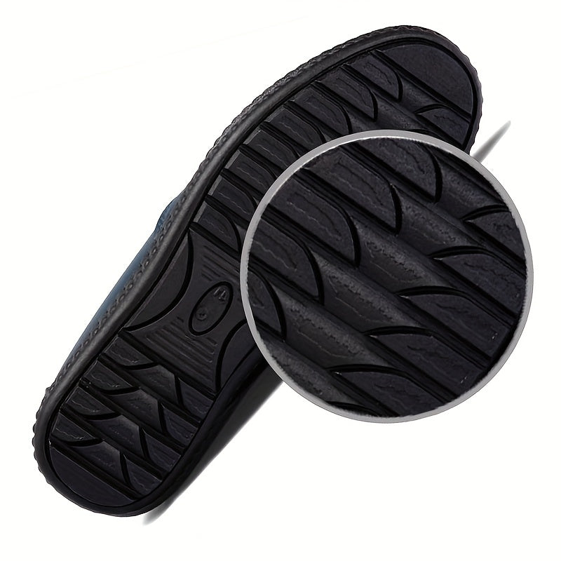 Men's Stitch Detail Loafer Shoes Non-slip Driving Shoes