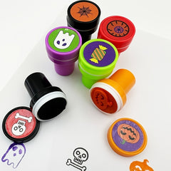6 Halloween Cartoon Stamp Sets for Kids