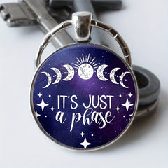 Vintage Starry Sky Keychain for Boys Stylish and Durable Accessory