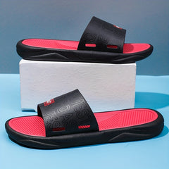 Men's Casual Non Slip Slides Open Toe Slippers for Indoor Outdoor