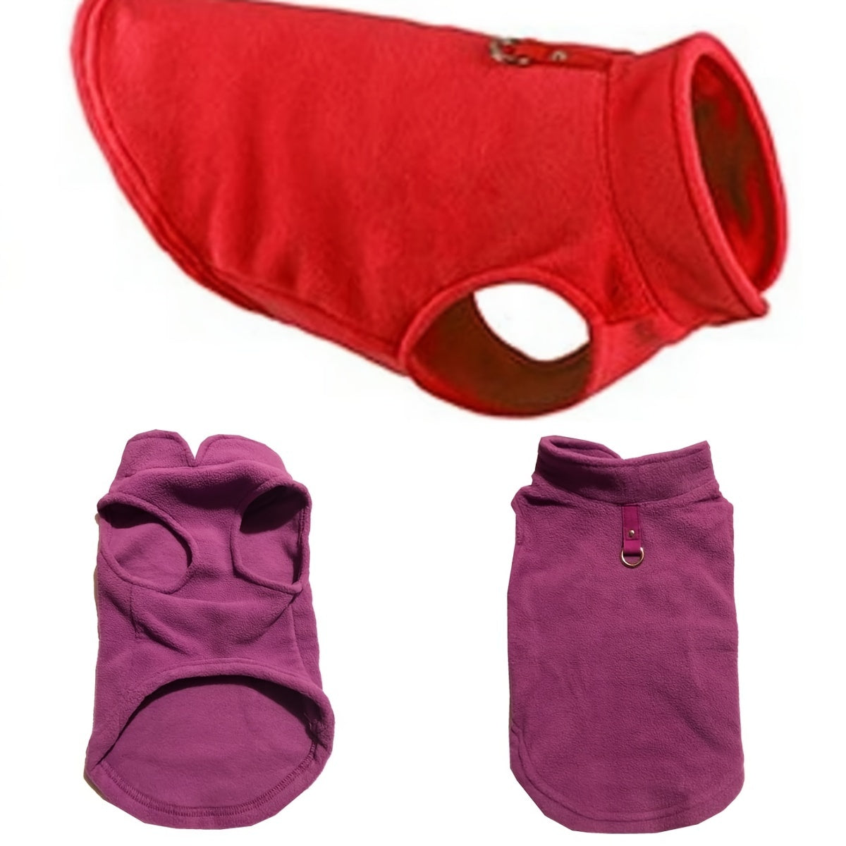 Cozy Fleece Dog Vest Winter Sweater Coat Small Dogs Warm Pullover Jacket
