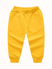 3pcs Boys Casual Active Sweatpants Breathable Jogger Sports Pants Kids Clothing
