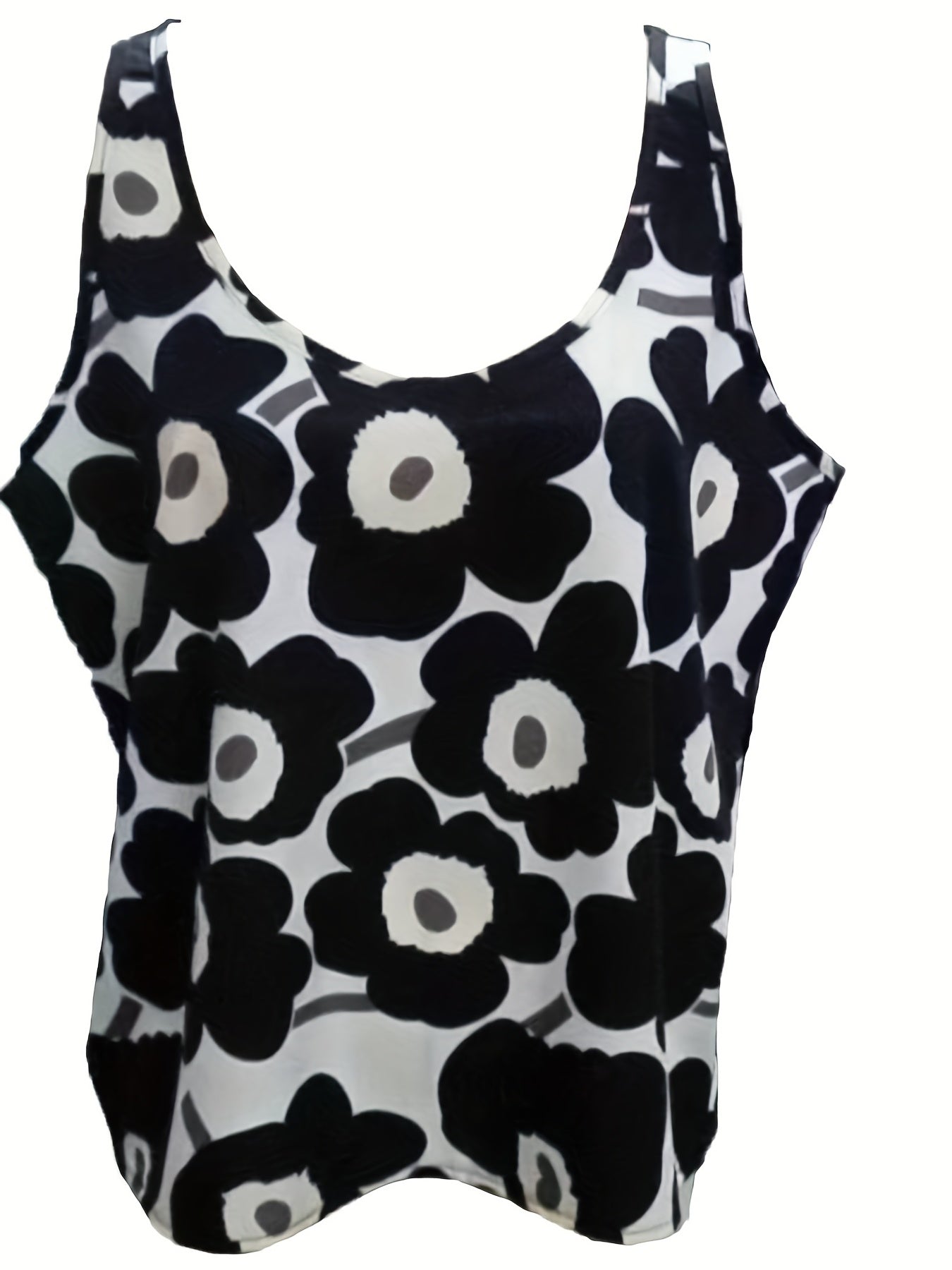  Floral Print Loose Tank Top