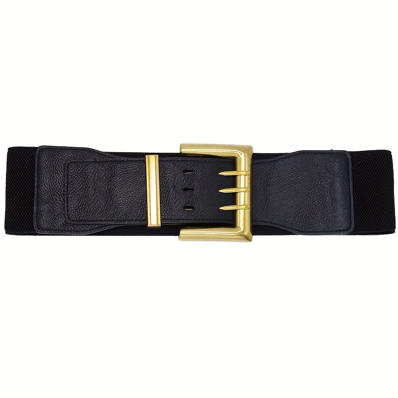 Vintage PU Leather Wide Belt For Women
