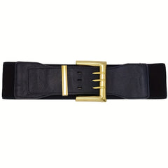 Vintage PU Leather Wide Belt For Women
