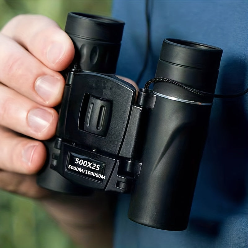 HD Binoculars BAK4 Prism Portable Foldable for Outdoor Camping Hiking
