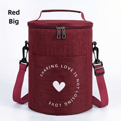 OXFORD Cylinder Lunch Bag Insulated for Travel and Work