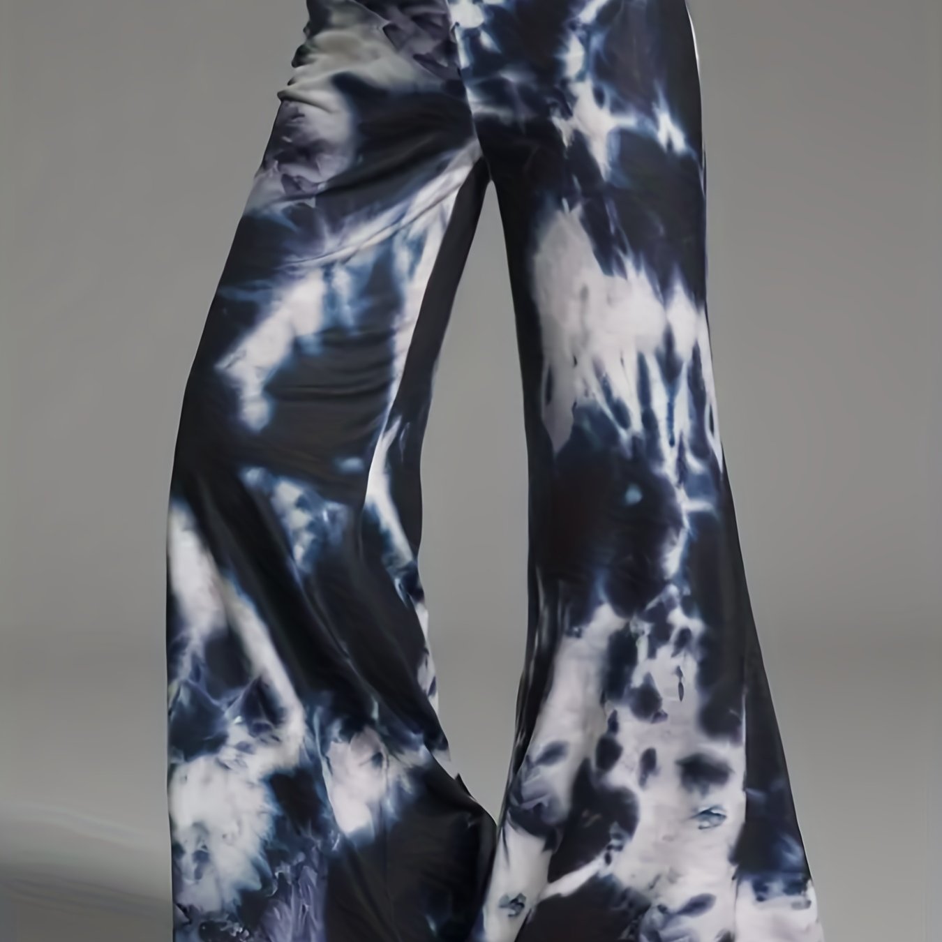 Women's Plus Tie Dye Flared Leg Trousers