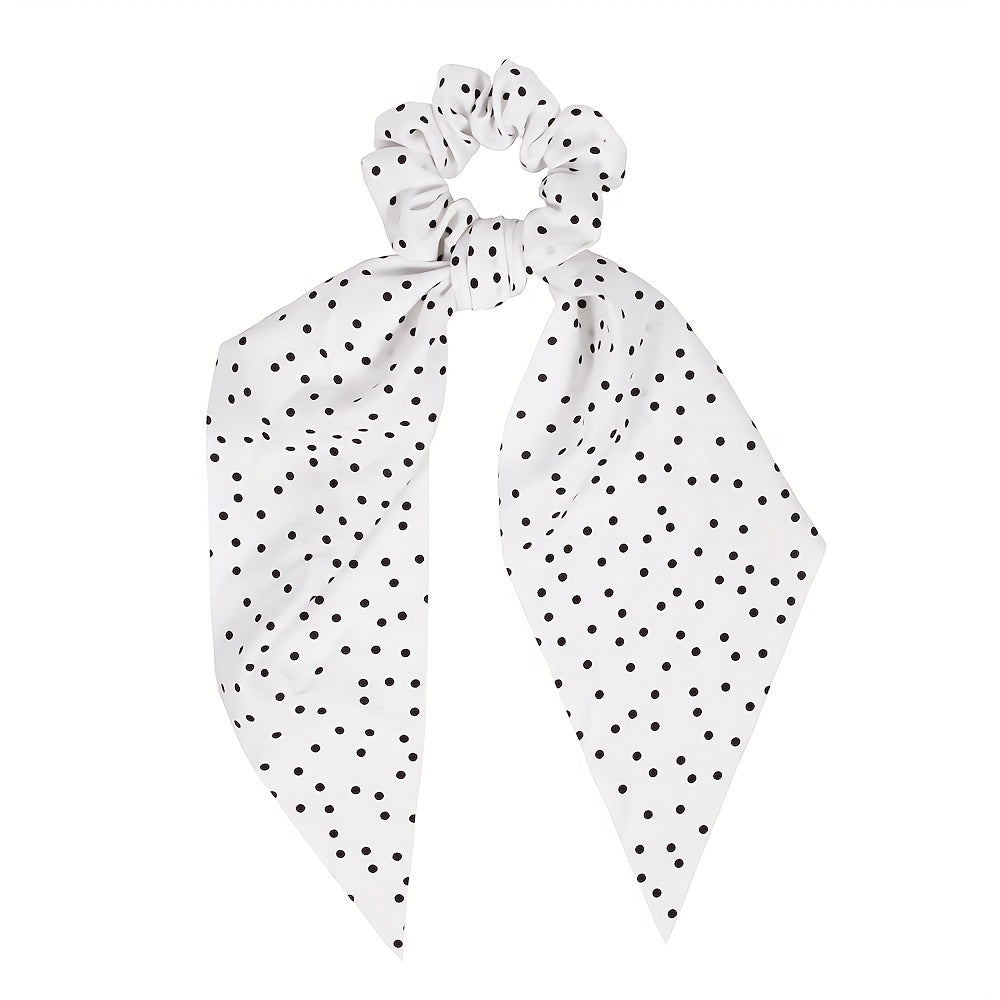 Boho Polka Dot Pattern Scarf Scrunchies Hair Tie Hair Rope Hair Scarves