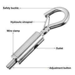 2pcs Stainless Steel Spring Buckles Adjustable Curtain Wire Buckles