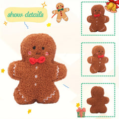 Gingerbread Man Plush Toy Soft Stuffed Doll Decor
