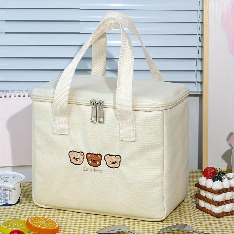 Portable Large Capacity Insulated Lunch Bag for Picnic School Outdoor