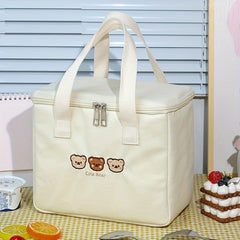 Portable Large Capacity Insulated Lunch Bag for Picnic School Outdoor