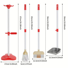 Kids Cleaning Toy Set - 13pcs with Realistic Tools