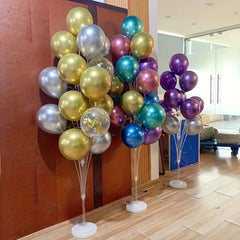 19pcs Tube Balloon Standing Set Balloons Stand Holder for Birthday Party