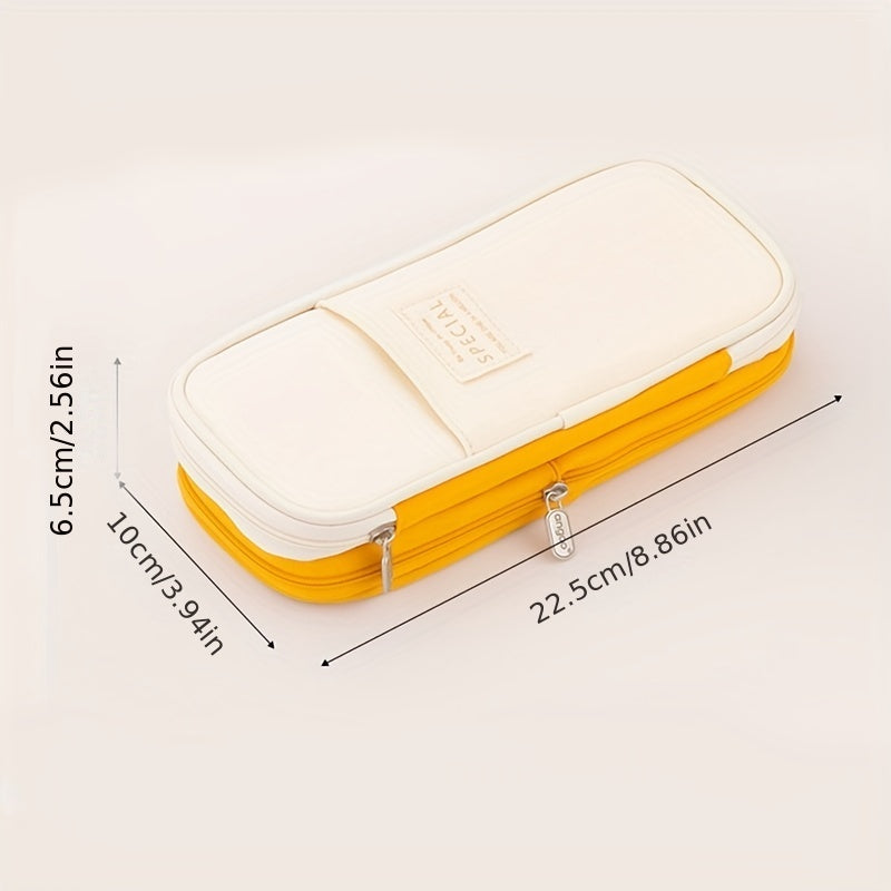 Large Capacity Retractable Pencil Case for Students