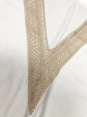  Contrast Lace Panel V Neck Tank Dress