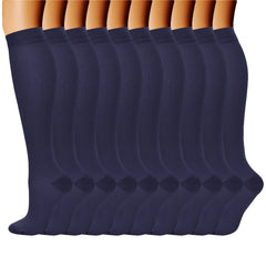 10 Pairs Compression Socks 15-20 mmHg for Sports