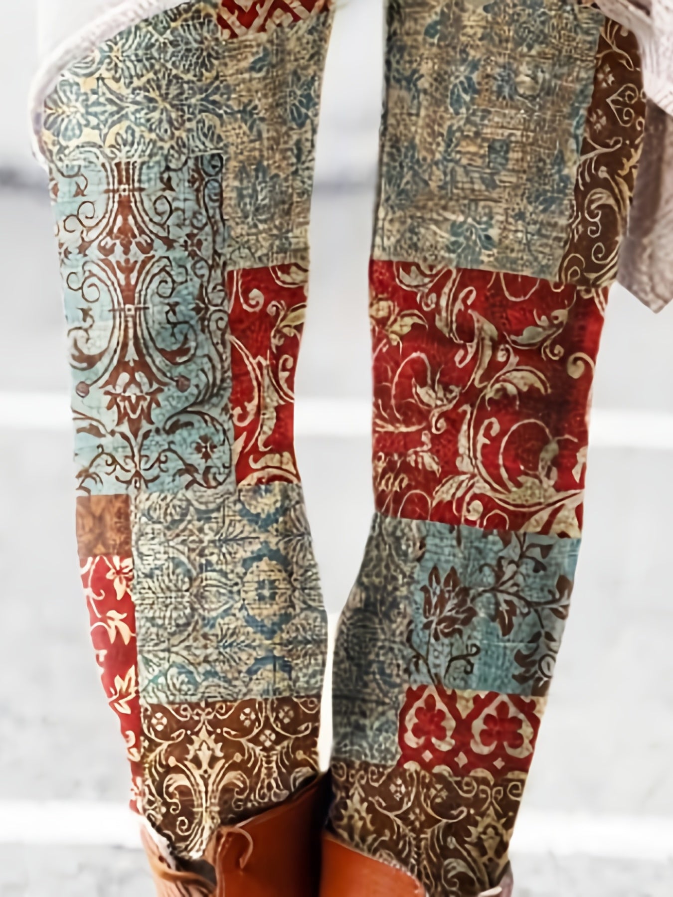 Colorful Skinny Leggings Stretchy Casual Pants