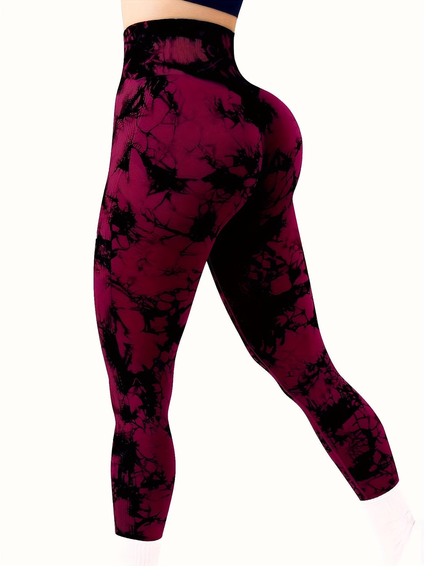 Tie Dye Seamless Leggings High Waist Yoga Pants Women's Activewear