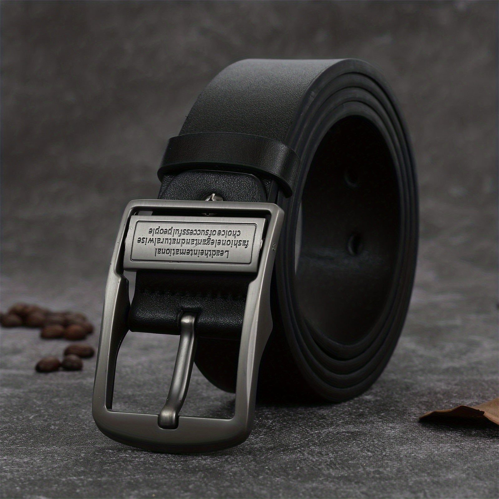 Men's PU Leather Flat Belt