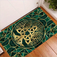 Viking Tree Pattern Area Rug Non-slip Carpet for Living Room Bedroom Decor