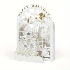 3D Christmas Laser Greeting Card - Blessing Ornament Navidad Decor