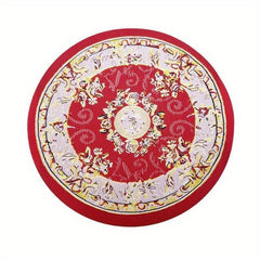 1:12 Scale Floral Round Rug for Dollhouse Decor