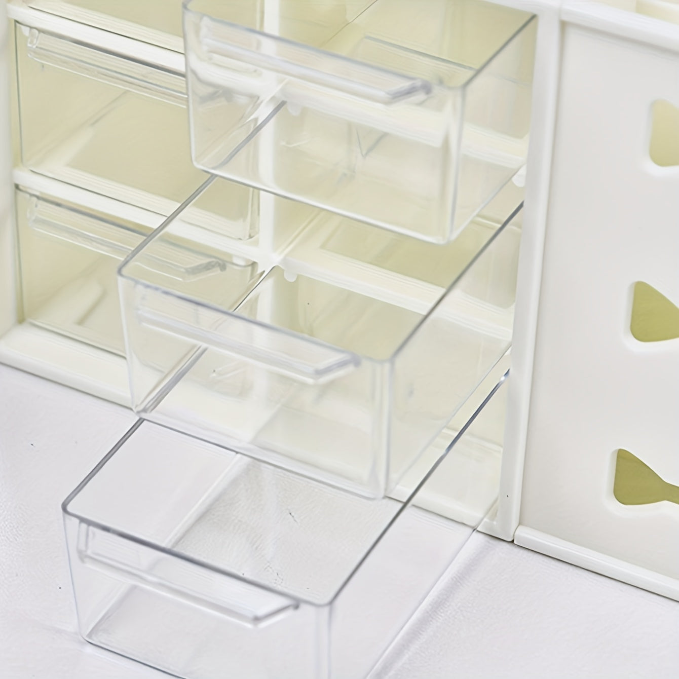 6 Compartment Desktop Storage Box Single